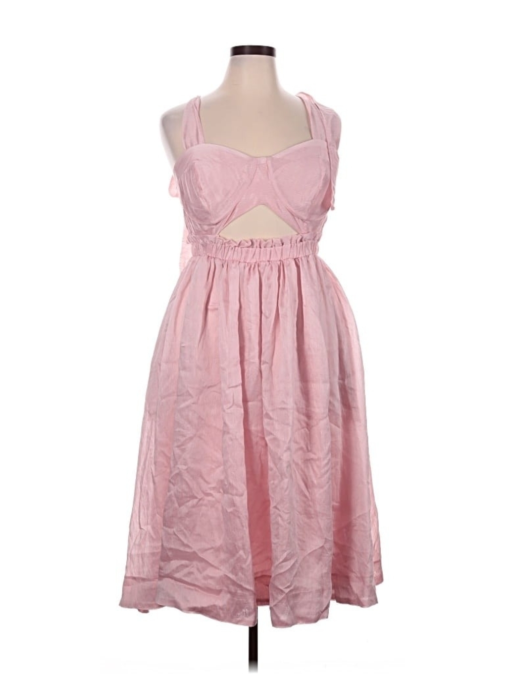 Eloquii X Melissa Mercedes Midi Dress with Cutout Waist Plus Size 14